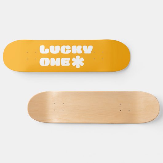 Yellow Lucky One Skateboard (Horizontaal)