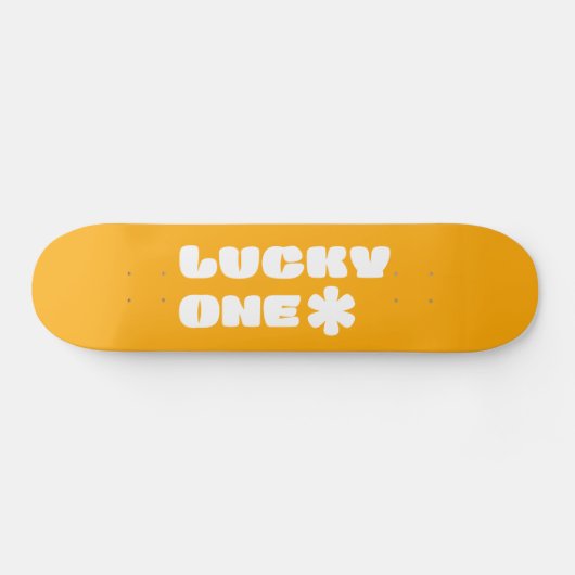 Yellow Lucky One Skateboard (Horizontaal)