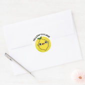 Yellow-lujah Grappige citroenwoordspeling Ronde Sticker (Envelop)