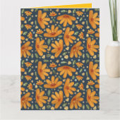 Yellow Luxe Florals Kaart (Voorkant)
