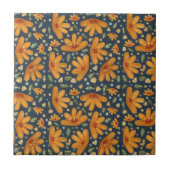 Yellow Luxe Florals Tegeltje (Voorkant)