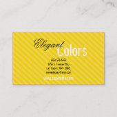 Yellow Make Up Artist Palette Brush Visitekaartje (Achterkant)