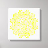 YELLOW MANDALA CANVAS AFDRUK (Voorkant)