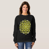 Yellow Mandala Flower Trui (Voorkant volledig)