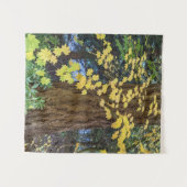 Yellow Maple Leaves en Douglas Fir Photo Wandkleed (Voorkant (horizontaal))