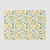 Yellow Marigold Flowers Bridal Shower Tissuepapier (Voorkant)