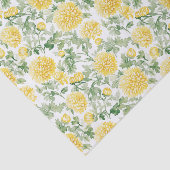 Yellow Marigold Flowers Bridal Shower Tissuepapier (Detail)