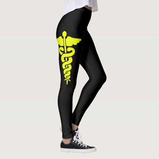 Yellow Medical Symbool Leggings (Rechts)