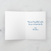 Yellow Menorah Season to Sparkle Custom Hanukkah Feestdagen Kaart (Binnen)