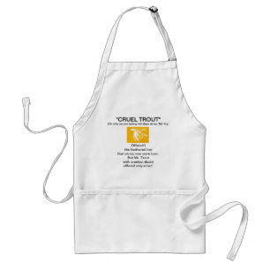 "Yellow Midge Natat Fly-Cruel Trout" Apron Standaard Schort
