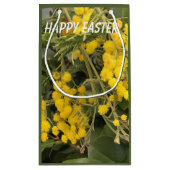 Yellow Mimosa Pasen Klein Cadeauzakje (Achterkant)