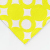 Yellow Mod Ball Design @ Emporio Moffa Fleece Deken (Hoek)