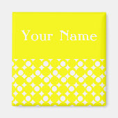 Yellow Mod Ball Design @ Emporio Moffa Magneet (Voorkant)