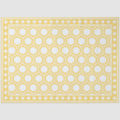 Yellow Modern Bone Inlay Decoupage Paper Tissuepapier (Voorkant)