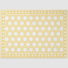 Yellow Modern Bone Inlay Decoupage Paper Tissuepapier