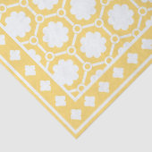 Yellow Modern Bone Inlay Decoupage Paper Tissuepapier (Detail)