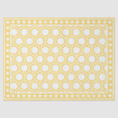 Yellow Modern Bone Inlay Decoupage Paper Tissuepapier (Voorkant)