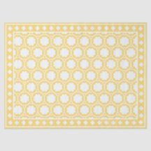 Yellow Modern Bone Inlay Decoupage Paper