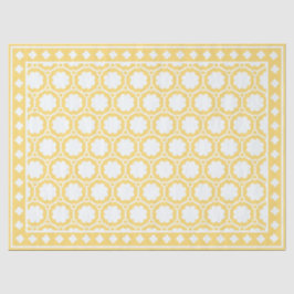 Yellow Modern Bone Inlay Decoupage Paper Tissuepapier