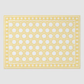 Yellow Modern Bone Inlay Decoupage Paper Tissuepapier (Voorkant)