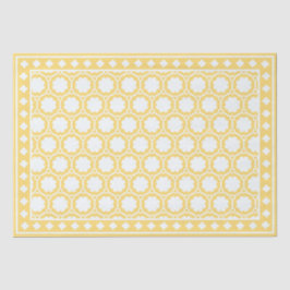 Yellow Modern Bone Inlay Decoupage Paper Tissuepapier