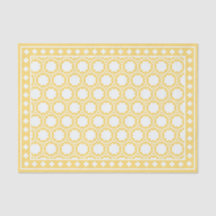 Yellow Modern Bone Inlay Decoupage Paper