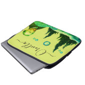 yellow modern face VanGogh star text editable  Laptop Sleeve (Voorkant onderkant)