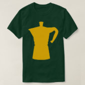Yellow Moka Pot Limited edition design T-shirt (Design voorkant)