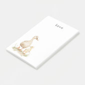 Yellow Mom Baby Ducks Post-it® Notes (Schuin)
