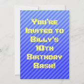 Yellow Monster Truck Invitation Kaart (Achterkant)