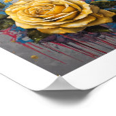 Yellow Moon-Roos Poster (Hoek)