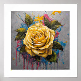 Yellow Moon-Roos Poster