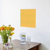 Yellow Morning Sunshine Gold Folie Afdrukken (Laag (Keuken))