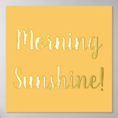 Yellow Morning Sunshine Gold Folie Afdrukken (Voorkant)