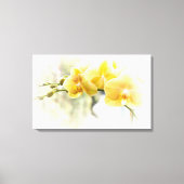 Yellow Moth Orchid in Sunshine Canvas Afdruk (Voorkant)