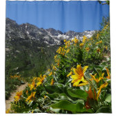 Yellow Mountain Wildflower Fine Art Douchegordijn (Voorkant)