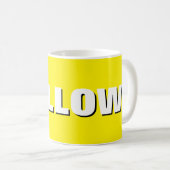 YELLOW Mug – Sunshine in Ceramic | We Are All Mugs Koffiemok (Voorkant rechts)