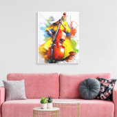 “Yellow Muse Melody” Canvas Afdruk (Insitu (Woonkamer))