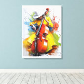 “Yellow Muse Melody” Canvas Afdruk (Insitu (Houten vloer))