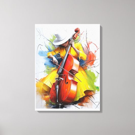 “Yellow Muse Melody” Canvas Afdruk (Voorkant)