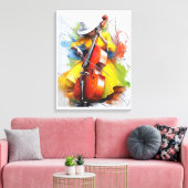 “Yellow Muse Melody” Canvas Afdruk (Insitu (Woonkamer))