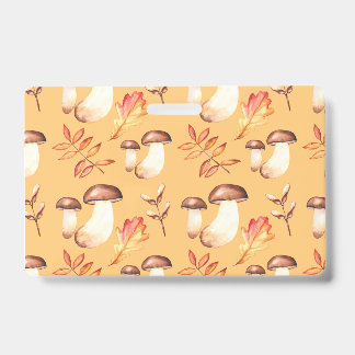 Yellow Mushroom Garden Badge