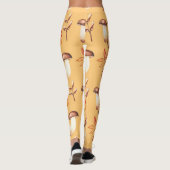 Yellow Mushroom Garden Leggings (Achterkant)
