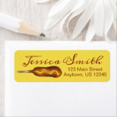 Yellow Mustard Hot Corn Dog Corndog Carnival Food Etiket (Insitu)