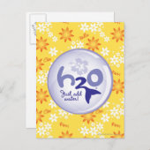 Yellow Name Pattern Briefkaart (Voorkant / Achterkant)