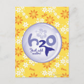 Yellow Name Pattern Briefkaart (Voorkant)