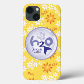 Yellow Name Pattern Case-Mate iPhone Case (Achterkant)