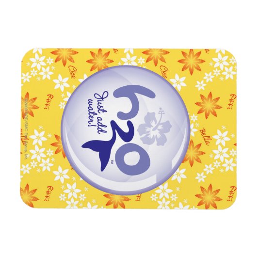 Yellow Name Pattern Magneet (Horizontaal)