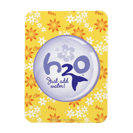 Yellow Name Pattern Magneet (Verticaal)