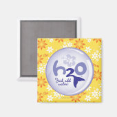 Yellow Name Pattern Magneet (Voorkant / Achterkant)